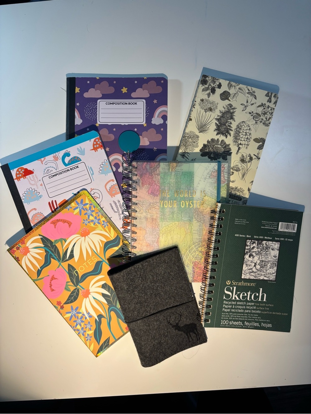 Set of 7 Assorted Notebook Journals